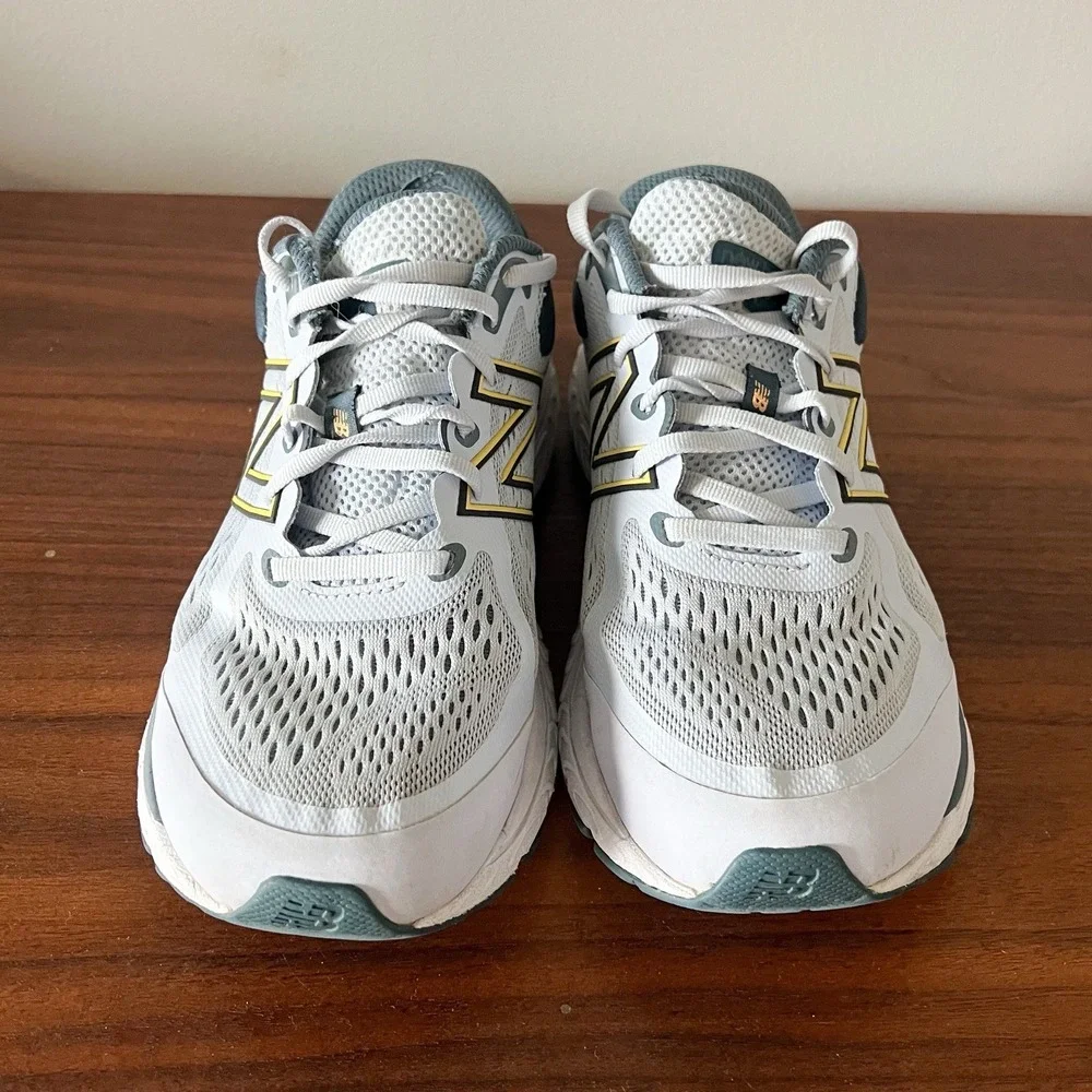 New Balance 860v6 Running Shoes Women's 9 Gray Navy Coral Athletic Sneakers - Picture 6 of 9